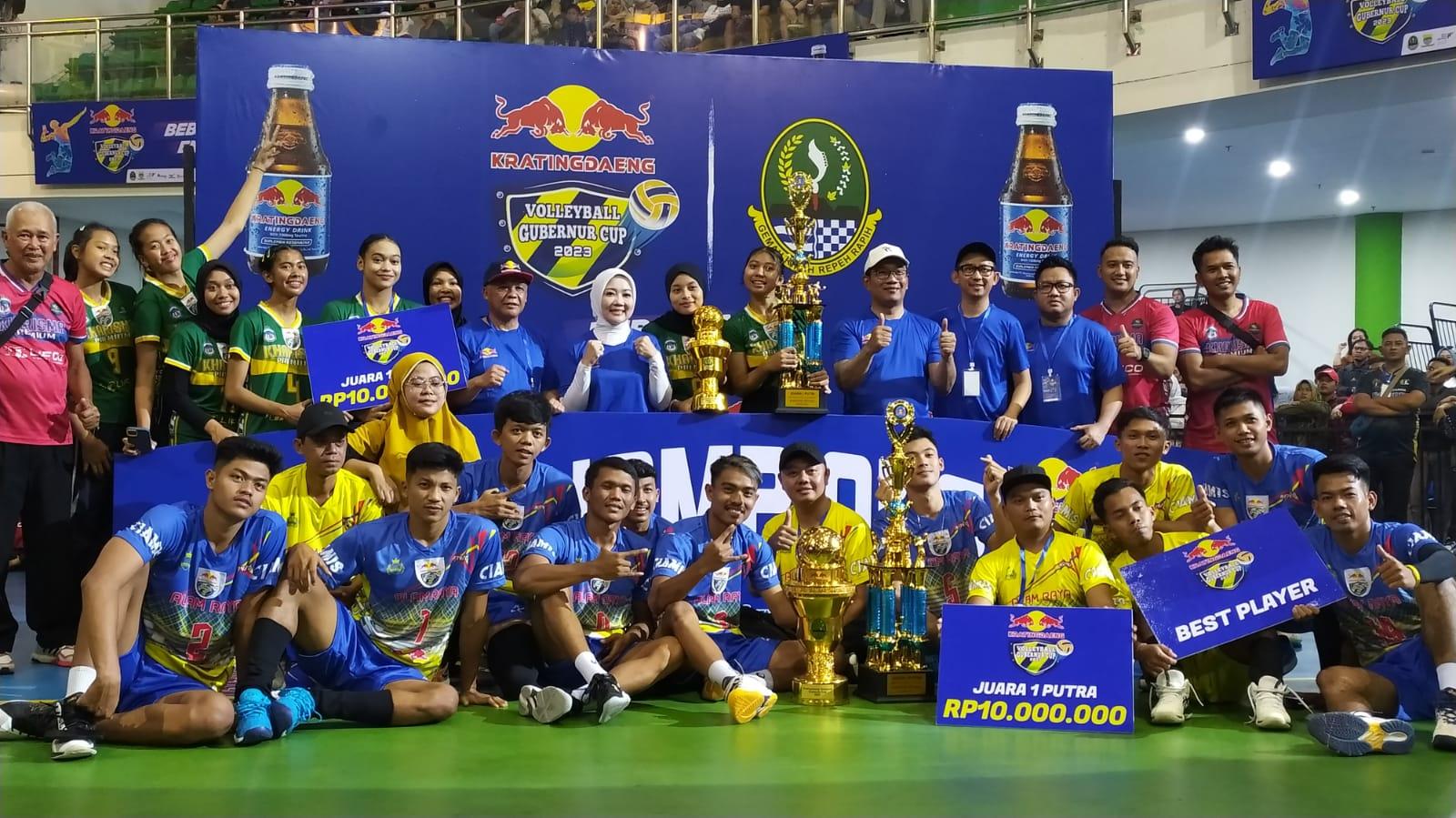 Kharisma Bandung dan Alam Raya Ciamis Juara Kratingdaeng Volleyball Gubernur Cup 2023. - INDOSPORT