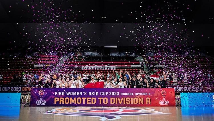 Timnas Basket Putri Indonesia Juara FIBA Women’s Asia Cup 2023 Divisi B. - INDOSPORT