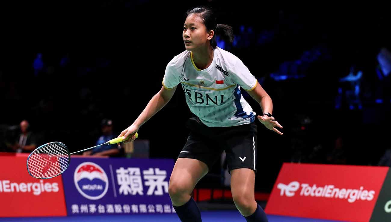 Tunggal Putri Indonesia, Putri Kusuma Wardani, di Babak Awal BWF World Championships 2023. (Foto: PBSI)