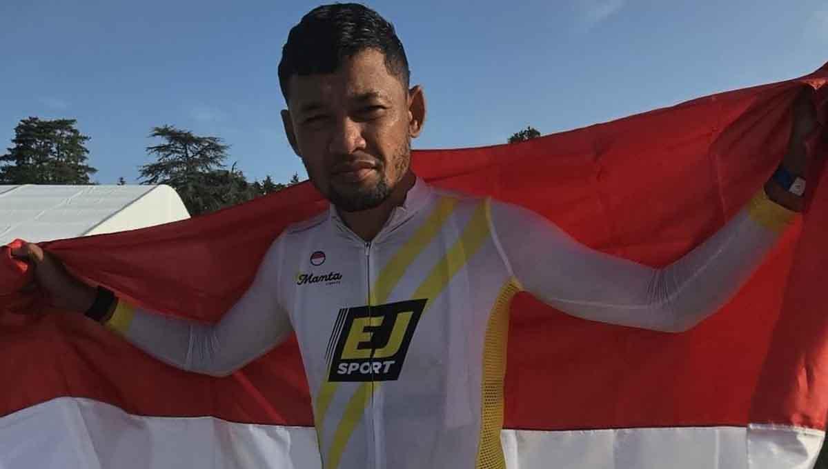 Pesepeda asal Indonesia, Handika cetak rekor di Paris.
