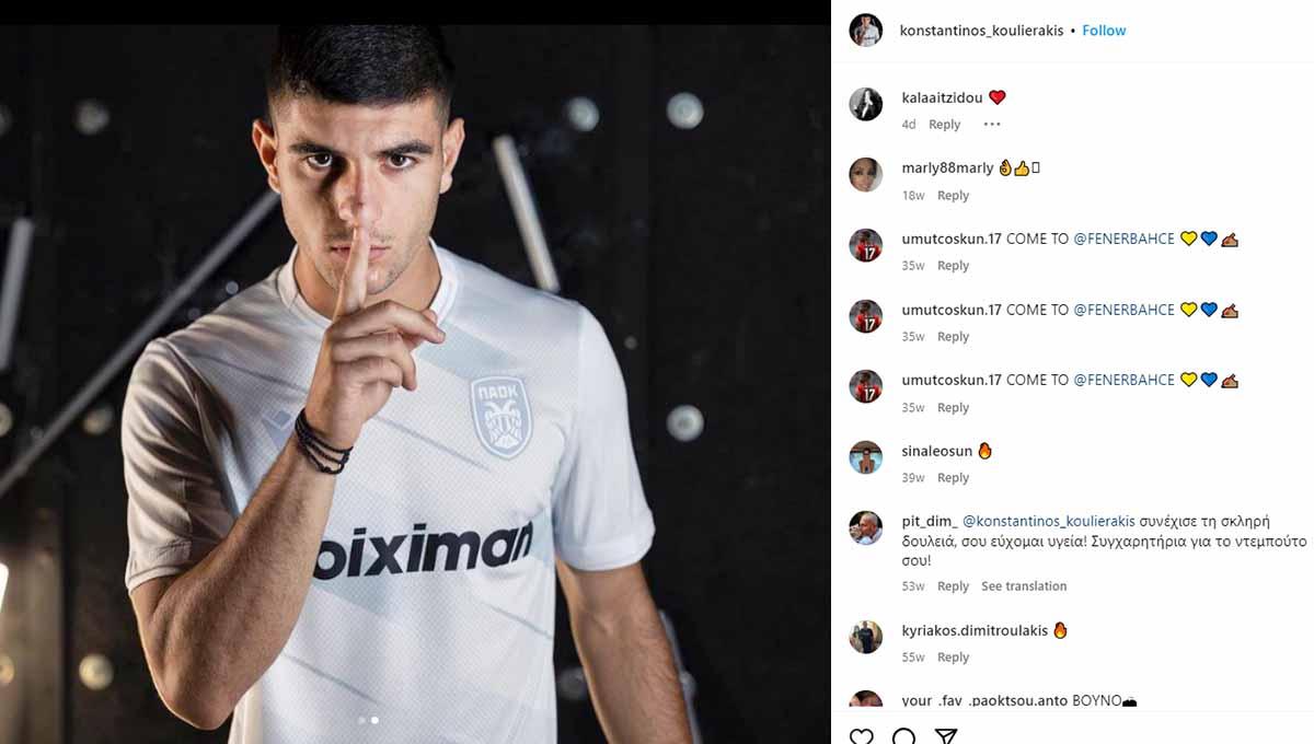 Krisis bek tengah yang melanda raksasa Liga Italia (Serie A), AC Milan, saat ini membuat mereka kembali melirik Konstantinos Koulierakis. (Foto: Instagram@konstantinos_koulierakis)