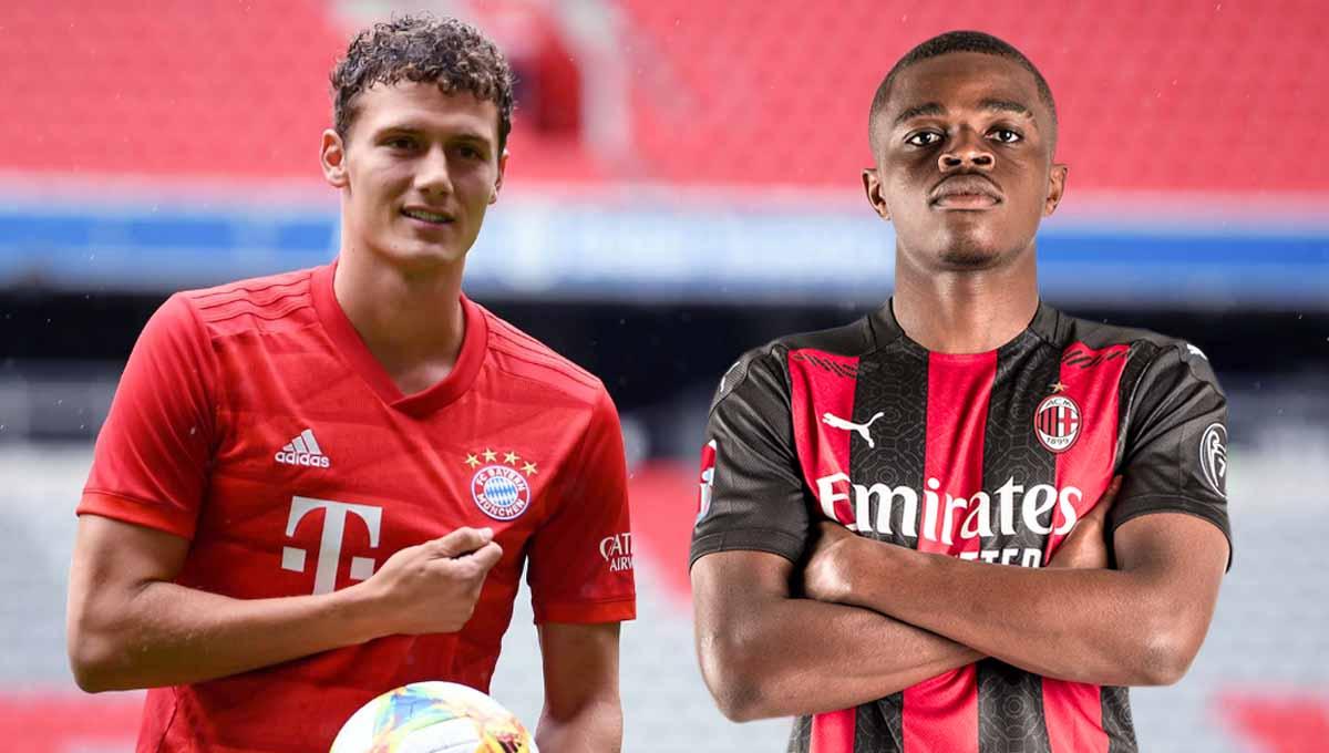 Bek milik AC Milan, Pierre Kalulu, dikabarkan akan dijadikan target oleh Bayern Munchen andai mereka kehilangan Benjamin Pavard di bursa transfer kali ini. (Foto: REUTERS/Andreas Gebert - acmilan)