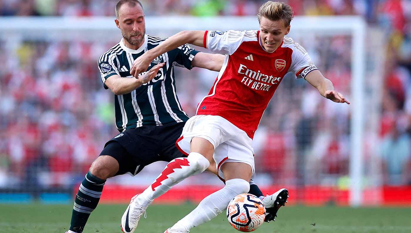 Kapten Arsenal, Martin Odegaar ddilaporkan enggan menandatangi kontrak baru, meski sempat menyatakan ingin membela klub untuk waktu yang lama. (Foto: Reuters/John Sibley)