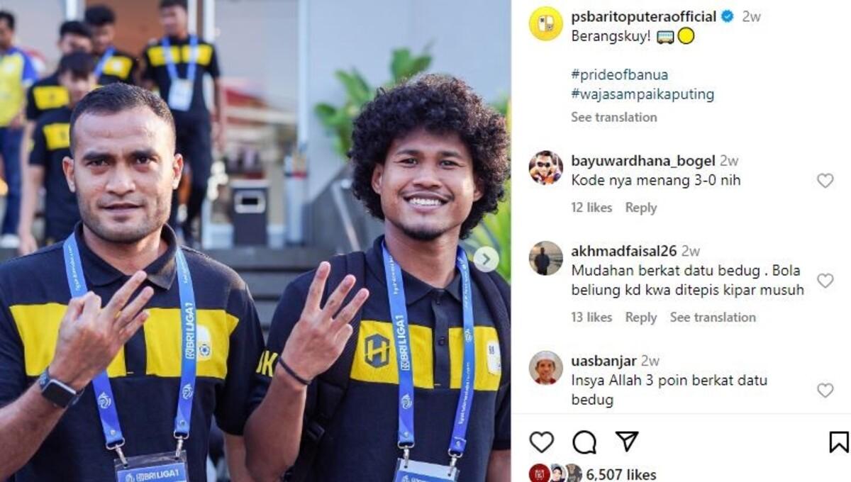 Pemain Barito Putera, Rizky Pora dan Bagus Kahfi (Foto: Instagram @psbaritoputeraofficial)