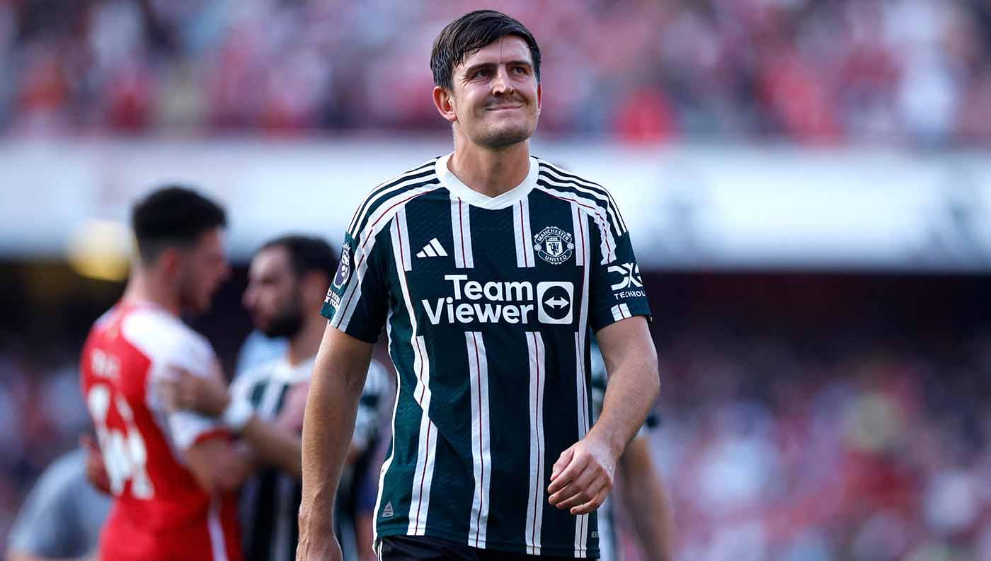 Pemain Manchester United dan Timnas Inggris, Harry Maguire. Foto: REUTERS/John Sibley.