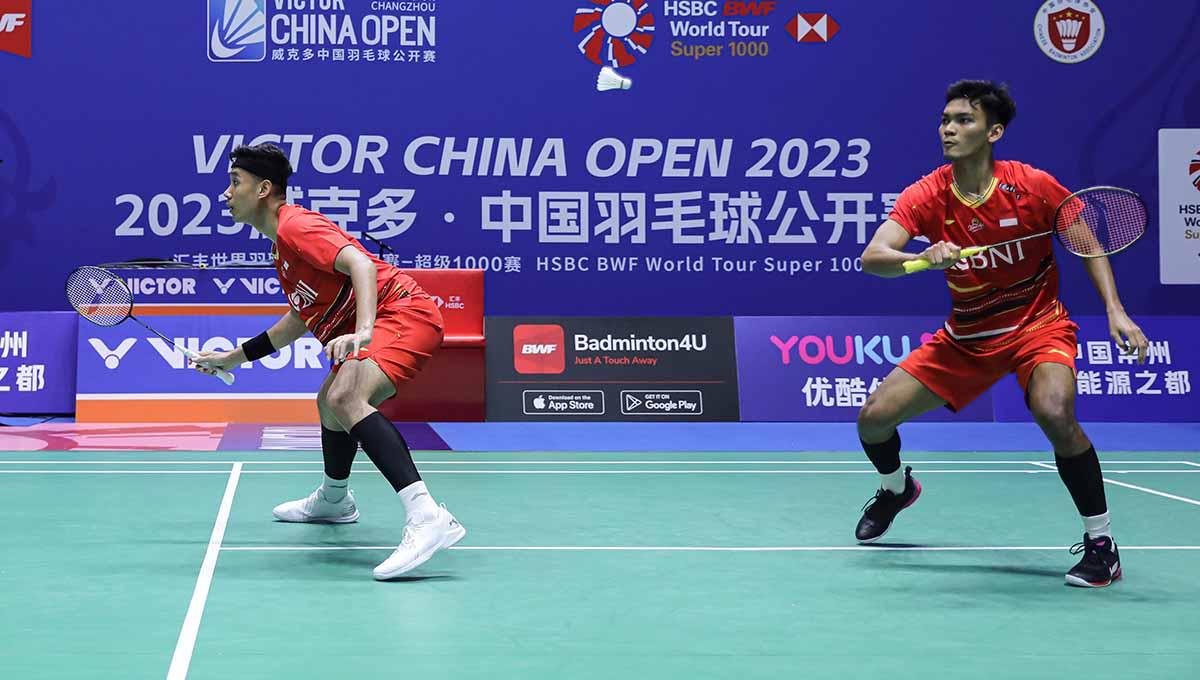 Tiga pemain memastikan tiket ke turnamen BWF World Tour Finals lewat jalur giveaway alias cuma-cuma, salah satunya Bagas Maulana/Muhammad Shohibul Fikri. (Foto: PBSI)