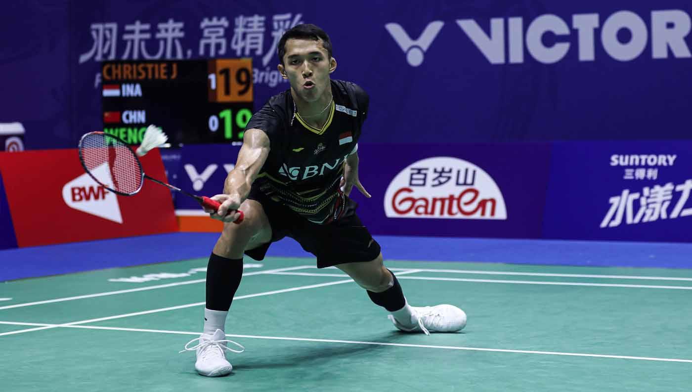 Tunggal putra Indonesia, Jonatan Christie di China Open 2023. (Foto: PBSI) - INDOSPORT