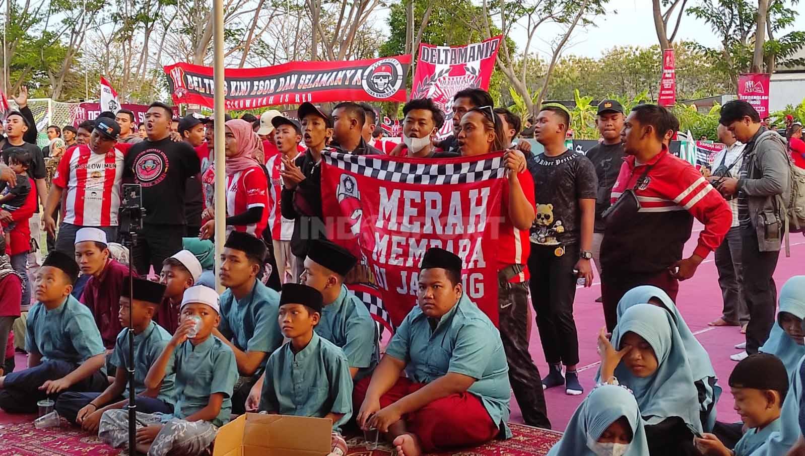 Deltramania hadir dalam acara launching tim Deltras FC.