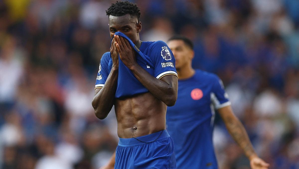 Penyerang Chelsea, Nicolas Jackson, di laga kontra Nottingham Forest. (Foto: Reuters/Matthew Childs)