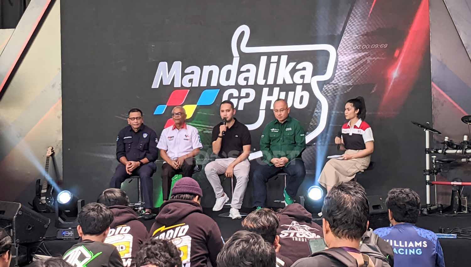Opening Mandalika GP Hub, Sabtu (09/09/23), di Cilandak Town Square, Jakarta Selatan. (Foto: Ammara Marthiara/INDOSPORT)