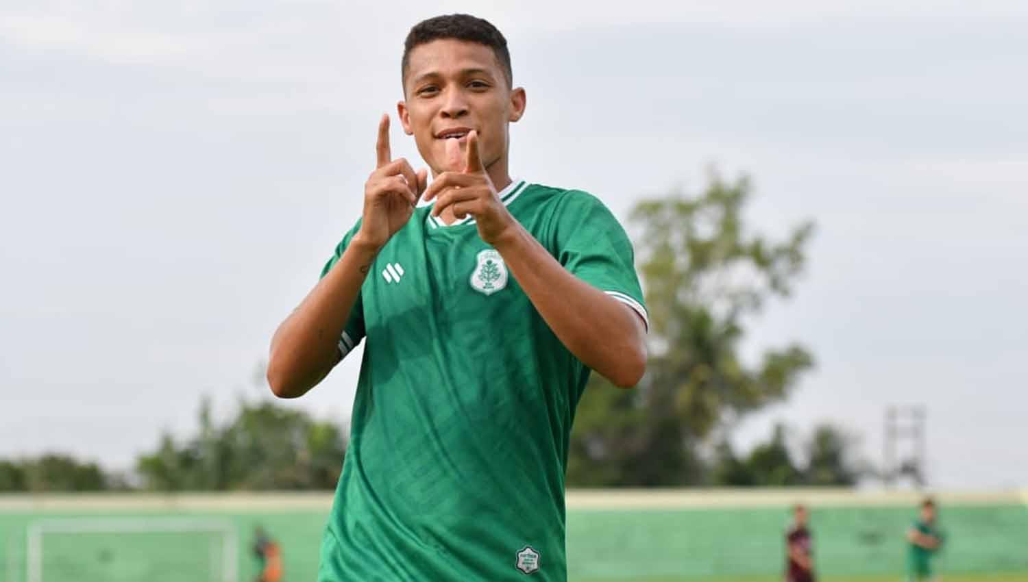 Bomber PSMS Medan asal Brasil di Liga 2, Matheus Souza. (Foto: PSMS Medan) - INDOSPORT