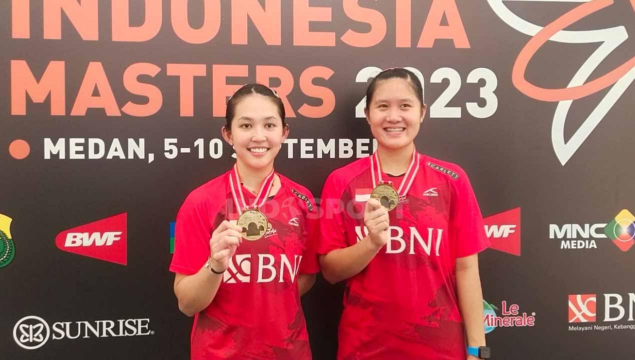 Ribka Sugiarto mendapat pesan penting dari pelatih penemu Kevin Sanjaya/Marcus Gideon setelah berhasil menjuarai Indonesia Masters Super 100 secara back to back. (Foto: Aldi Aulia Anwar/INDOSPORT)