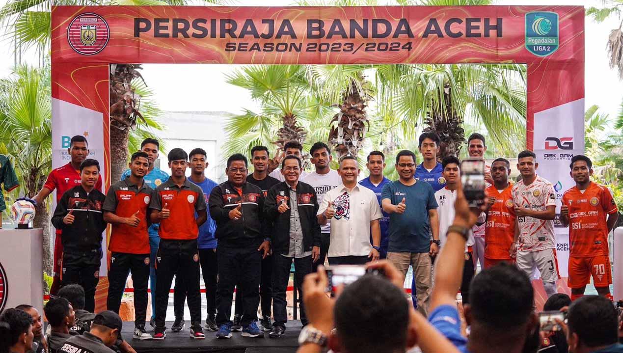 Persiraja launching pemain dan jersey untuk Liga 2 2023-2024. (Foto: MO Persiraja)