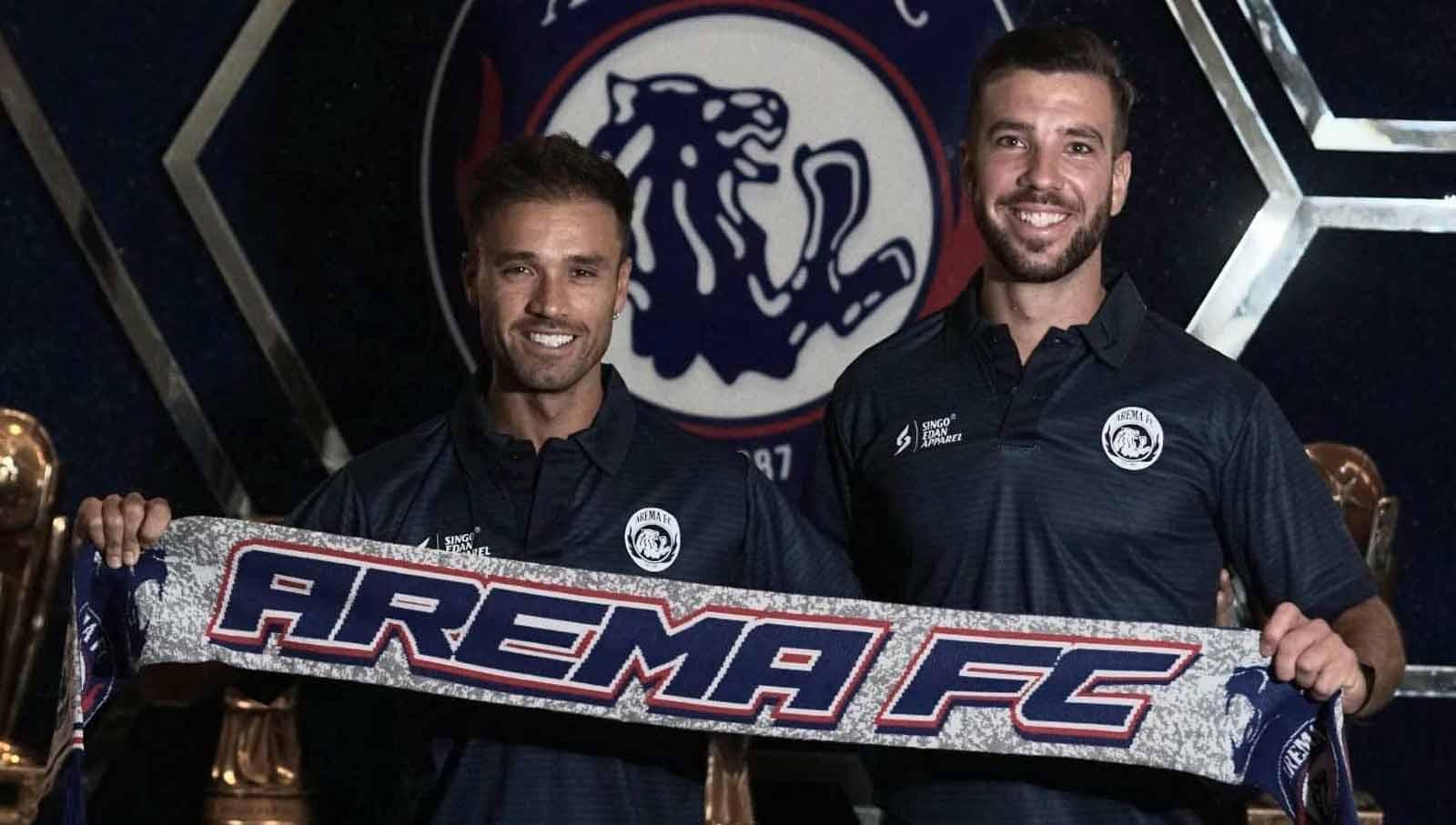 Arema FC datangkan 2 asisten pelatih asal Portugal untuk Liga 1 2023/2024. Keduanya bernama Daniel Chaves dan Nelson Leitao. (Foto: MO Arema FC)