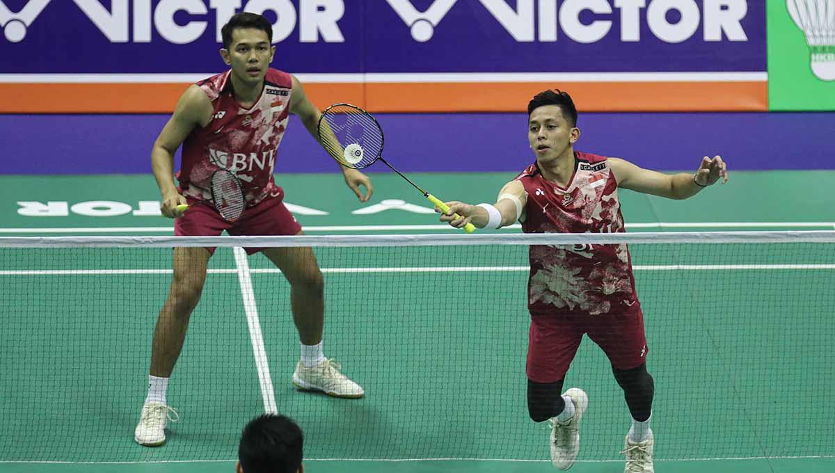 Jadwal BWF World Tour Finals 2023, di mana ada perang saudara antara Fajar/Rian vs Bagas/Fikri. (Foto: PBSI)