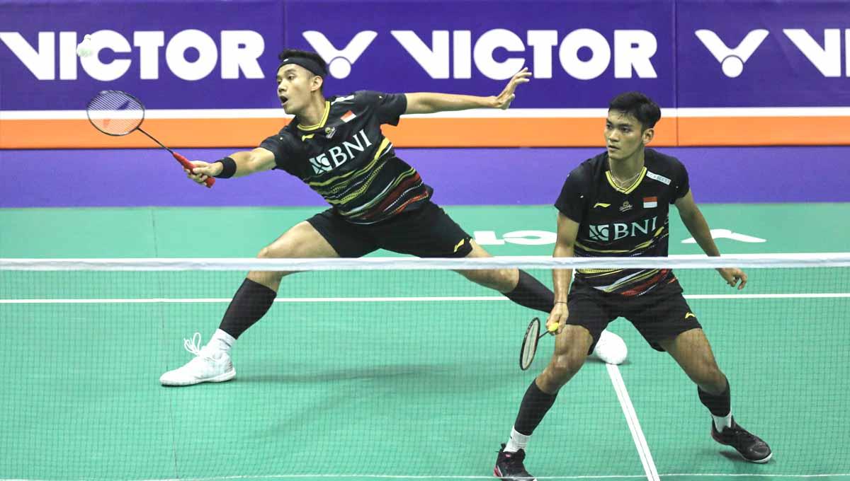 Bagas Maulana/Muhammad Shohibul Fikri panen julukan baru setelah tampil heroik kala bantai juara dunia di Denmark Open 2023. (Foto: PBSI)