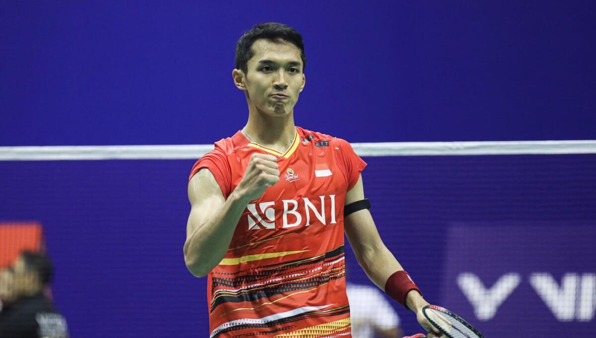 Jonatan Christie lolos ke final Hong Kong Open 2023. Foto: PBSI.