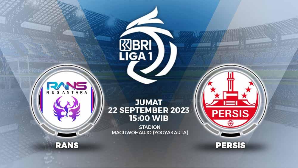 Berikut Link Streaming pekan ke-13 Liga 1 2023-2024 antara RANS Nusantara FC vs Persis Solo yang akan kick off pada pukul 15.00 WIB di Stadion Maguwoharjo. - INDOSPORT