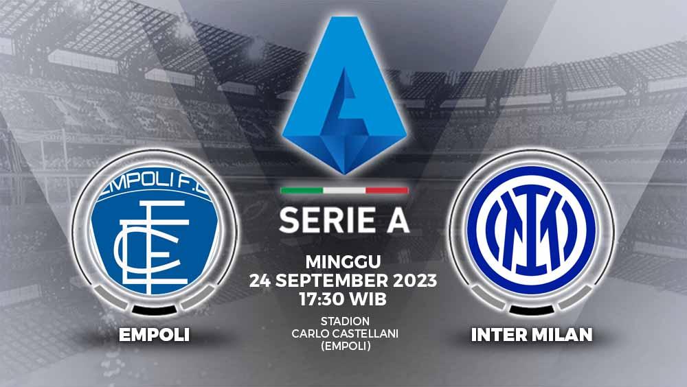Prediksi pertandingan antara Empoli vs Inter Milan (Liga Italia).