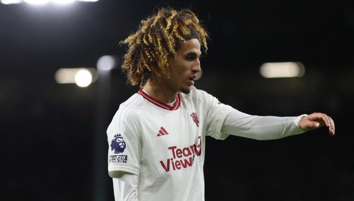 Pemain Manchester United, Hannibal Mejbri. Foto: Action Images via Reuters/Lee Smith.