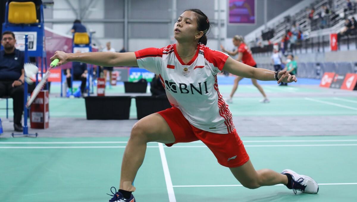Pebulu tangkis tunggal putri Indonesia, Ruzana tampil di Piala Suhandinata 2023 (Foto: PBSI)