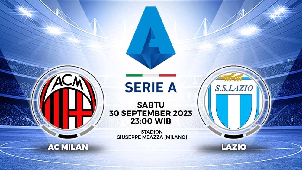 Berikut tersaji prediksi pertandingan Liga Italia (Serie A), antara AC Milan vs Lazio yang akan berlangsung di San Siro. - INDOSPORT
