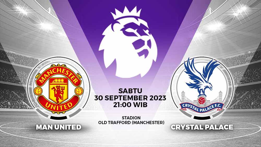 Link live streaming Liga Inggris (Premier League) antara Manchester United vs Crystal Palace pada Sabtu (30/09/23) yang dapat disaksikan di Vidio.com.