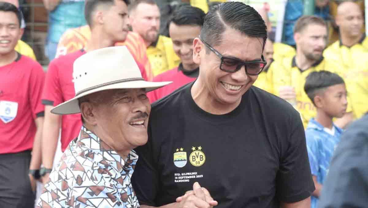 Wakil Komisaris Utama PT. PERSIB Bandung Bermartabat Komjen. Pol. (Purn.) Drs. Rudy Sufahriadi (kanan)