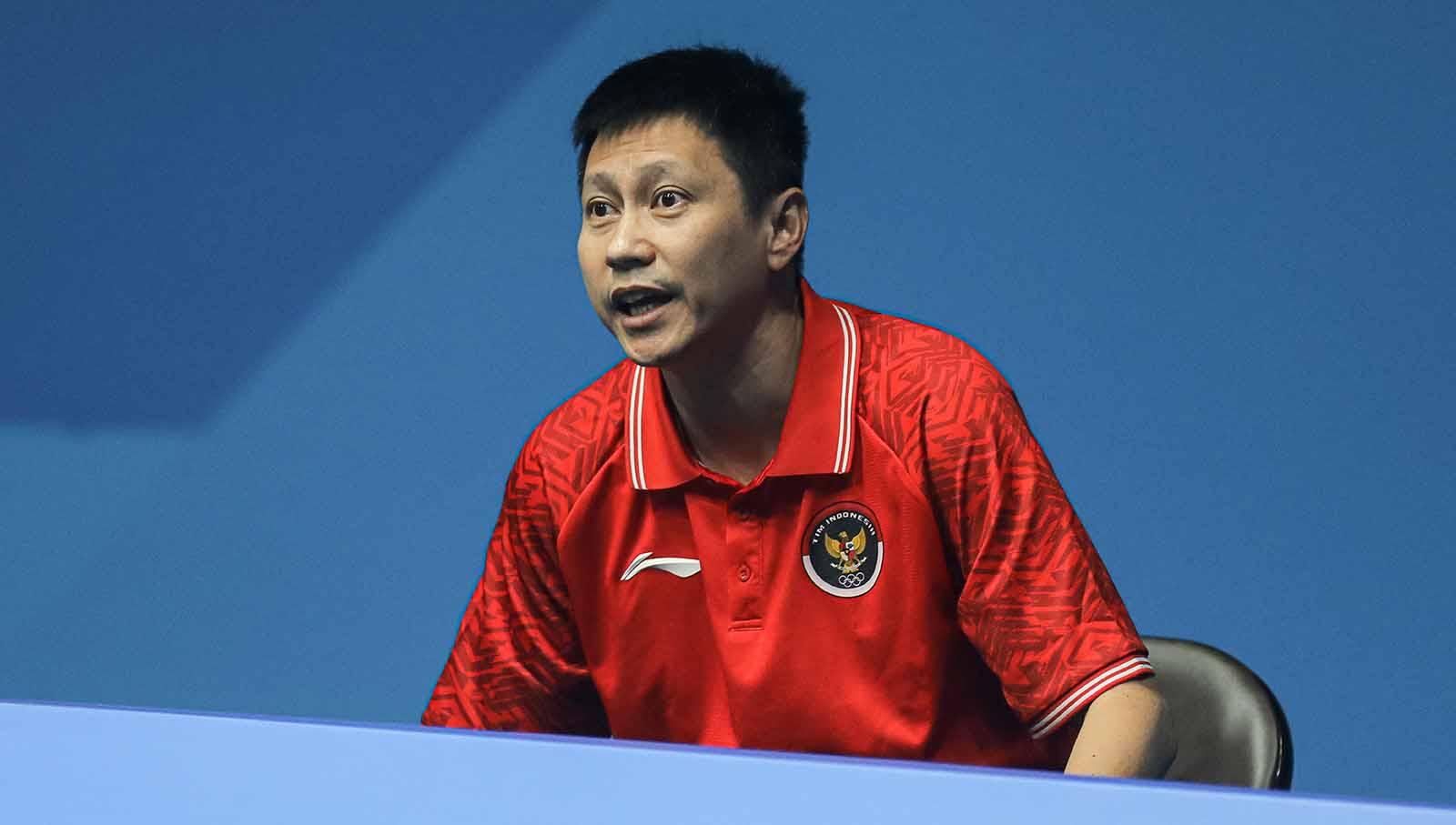 Indra Wijaya selaku kepala pelatih tunggal putri Pelatnas PBSI mengungkapkan sikap heroik sekaligus perjuangan Gregoria Mariska tampil di China Masters 2023. (Foto: PBSI)