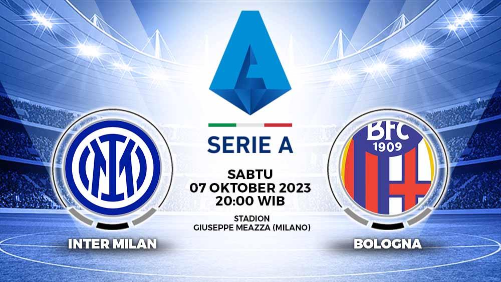 Link live streaming Inter Milan vs Bologna di pekan kedelapan Liga Italia (Serie A) 2023/2024, Sabtu (7/10/23), pukul 20.00 WIB, tersedia di Vidio berikut ini. - INDOSPORT