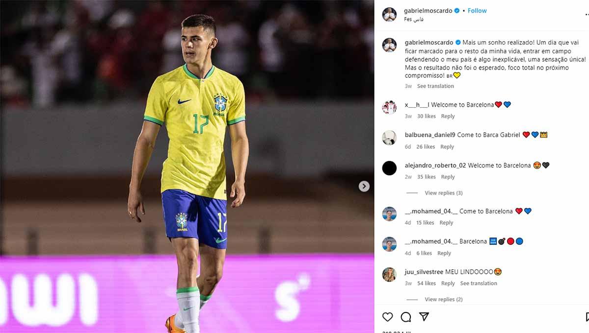 Gabriel Moscardo, pemain Brasil incaran Chelsea. (Foto: Instagram@gabrielmoscardo) - INDOSPORT