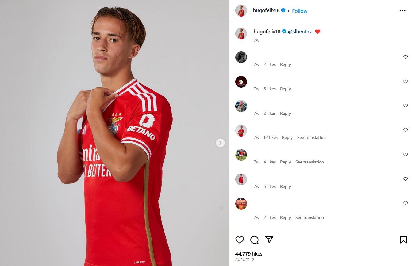 Hugo Felix menjadi salah satu nama terbaru yang dihubungkan dengan AC Milan setelah menjadi target scounting sang raksasa Liga Italia (Serie A).