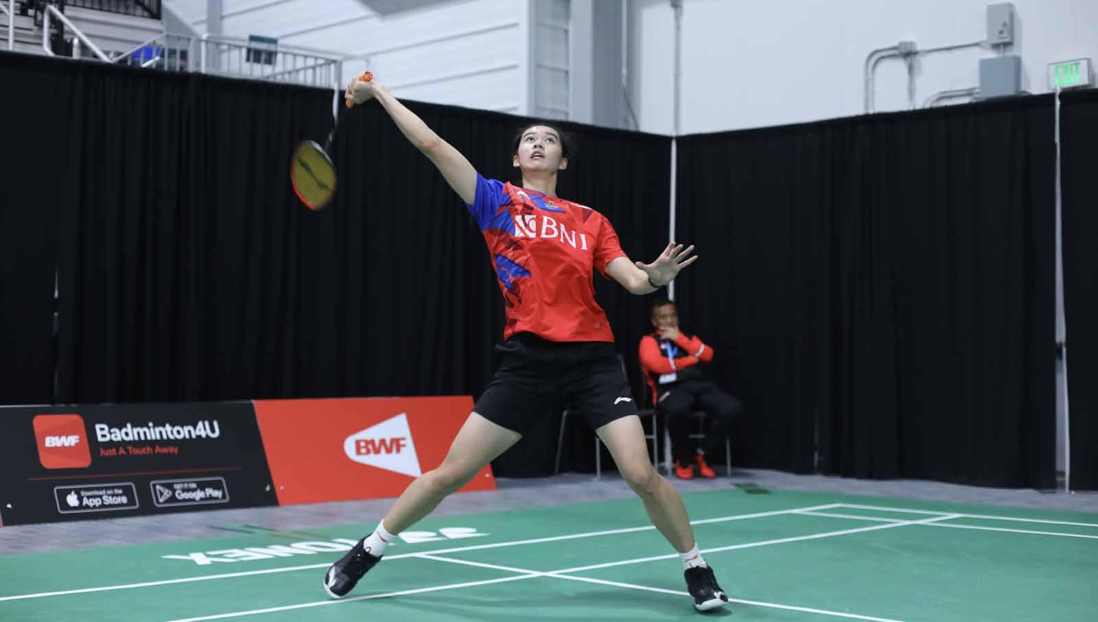 Pebulutangkis tunggal putri Indonesia, Chiara Marvella Handoyo. (Foto: PBSI)