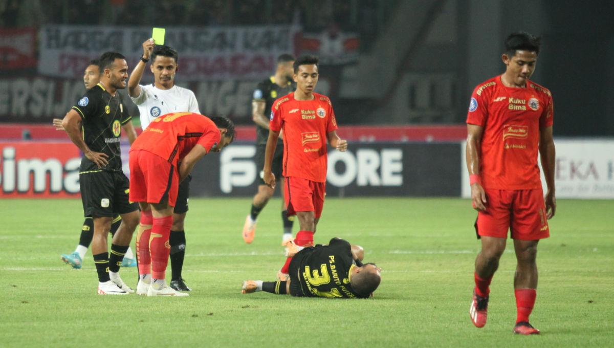 Persija Jakarta kembali gagal meraih kemenangan di kancah Liga 1 2023-2024 usai hanya bermain imbang 1-1 saat melawan Barito Putera, Sabtu (07/10/23). - INDOSPORT