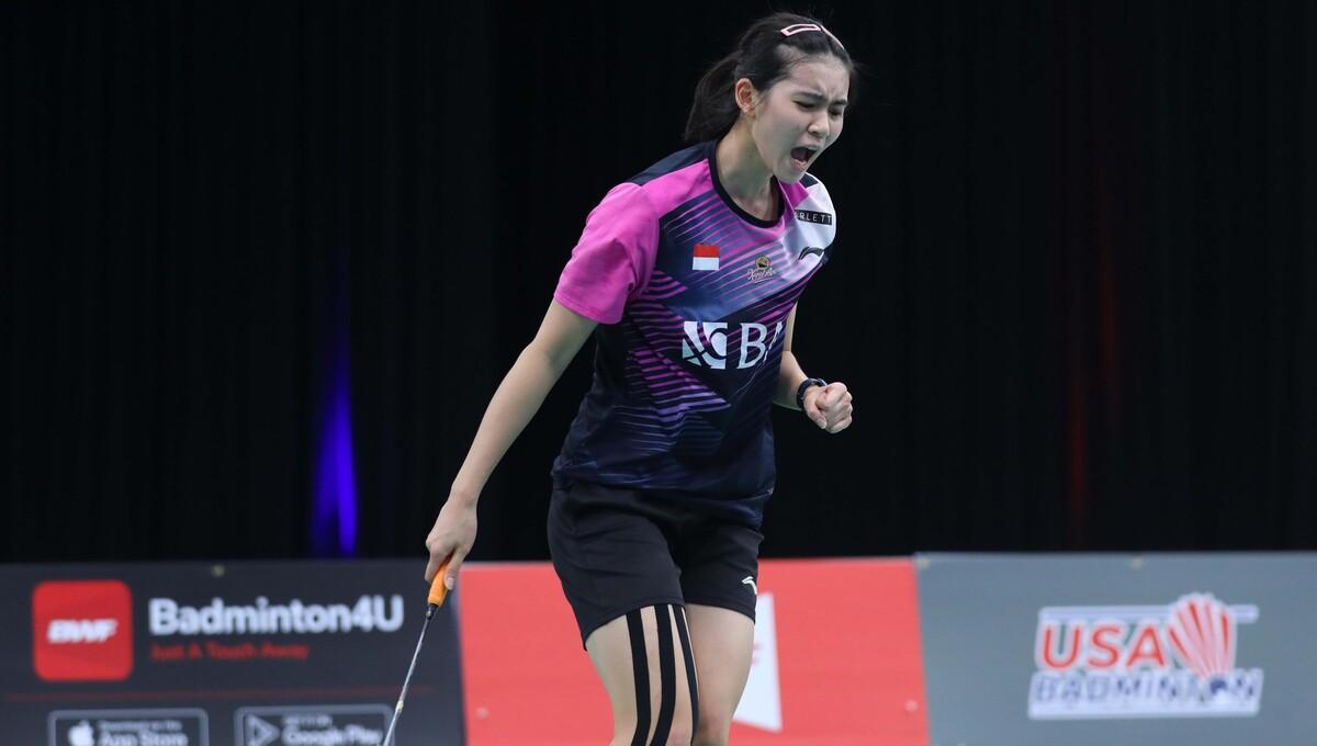 Chiara Marvella Handoyo bersemangat tampil di Indonesia International Challenge. Foto: PP PBSI.