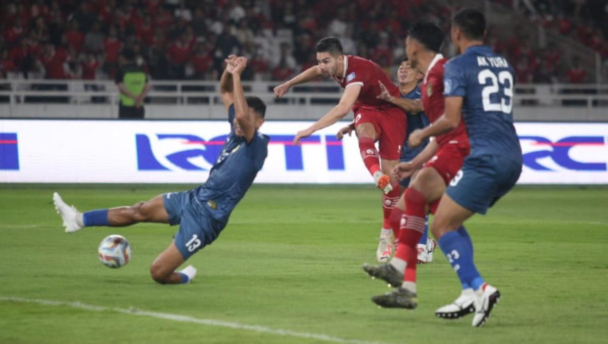 Timnas Indonesia meraih kemenangan besar atas Brunei Darussalam di ajang kualifikasi Piala Dunia 2026, pada Kamis (12/10/23) malam WIB. - INDOSPORT