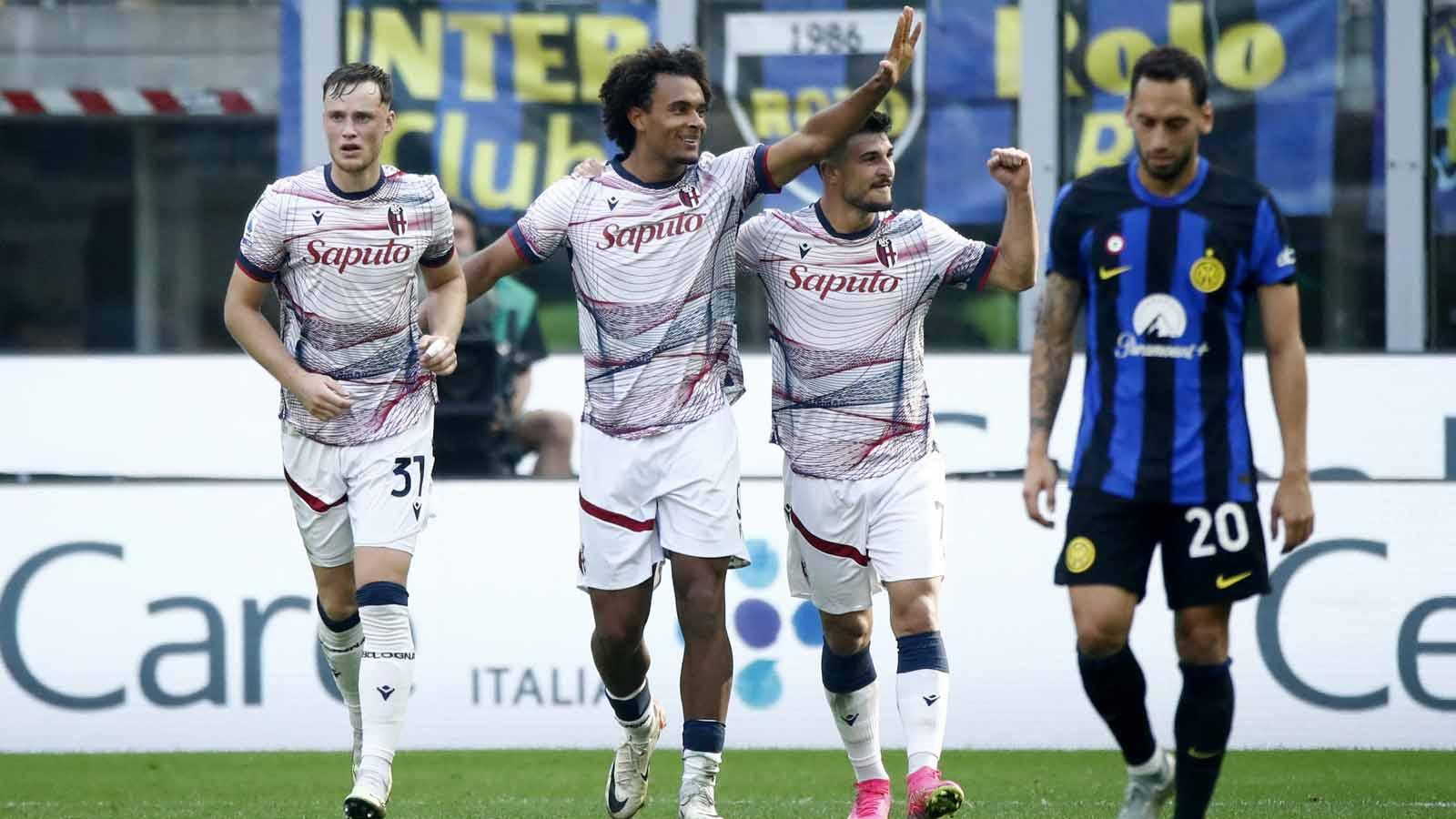 Bologna secara mengejutkan mampu menekuk Inter Milan di 16 besar Coppa Italia 2023/2024 pada Kamis (21/12/23) dini hari WIB dengan skor 1-2. (Foto: REUTERS/Alessandro Garofalo)