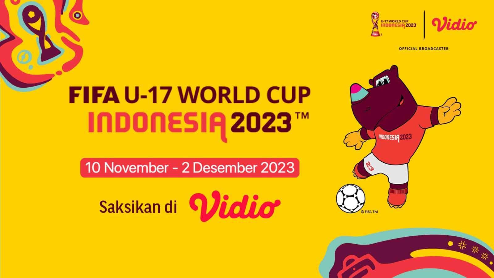 Piala Dunia U-17 Indonesia di Vidio. (Foto: vidio)