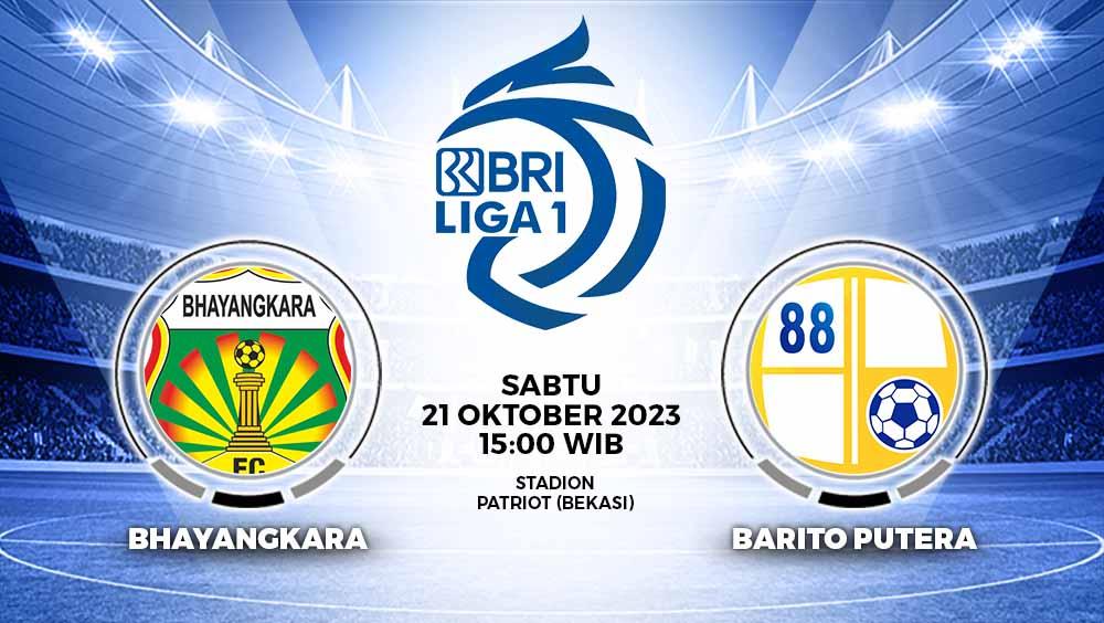 Prediksi Pertandingan Liga 1 antara Bhayangkara FC vs Barito Putera. - INDOSPORT