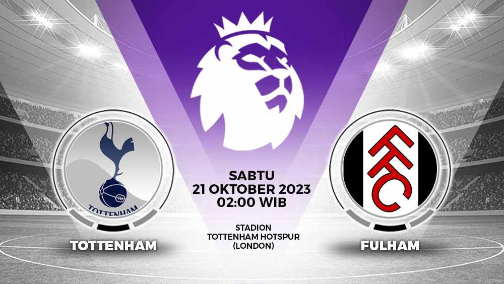 Simak link live streaming Liga Inggris (Premier League) antara Tottenham Hotspur vs Fulham pada Selasa (24/10/23) pukul 02.00 WIB.