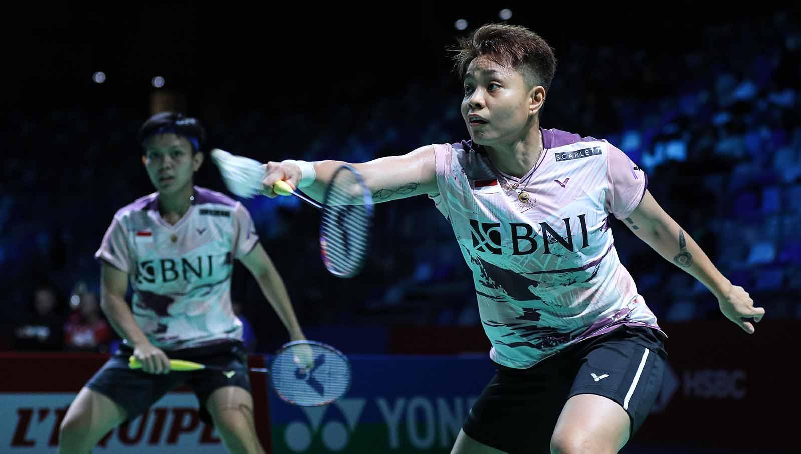 PBSI mendapat serangan komentar dari Badminton Lovers usai ganda putri Apriyani Rahayu/Siti Fadia Silva Ramadhanti tersingkir dari BWF World Tour Finals 2023. (Foto: PBSI) - INDOSPORT