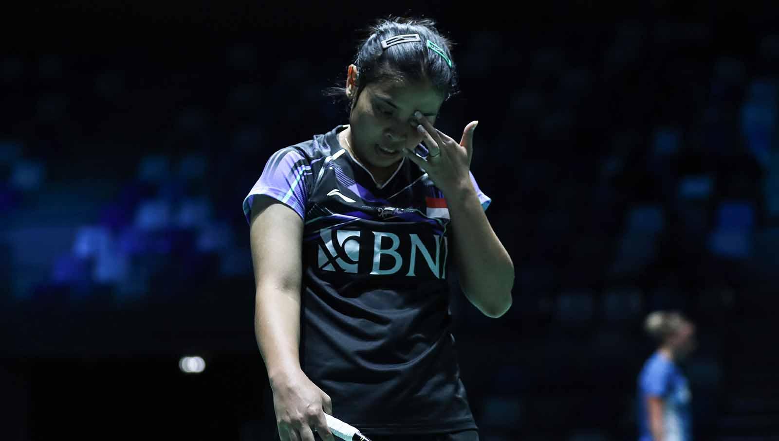Penyesalan mendalam diungkapkan bintang bulutangkis Indonesia, Gregoria Mariska, usai dilibas An Se-young di matchday kedua Grup A BWF World Tour Finals 2023.
