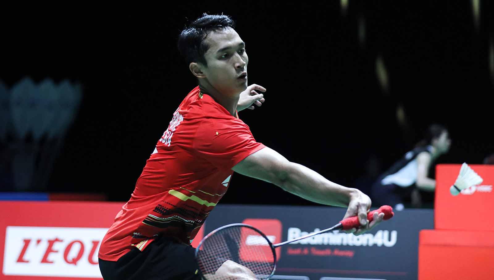 Tunggal putra Indonesia, Jonatan Christie di laga French Open 2023. (Foto: PBSI)