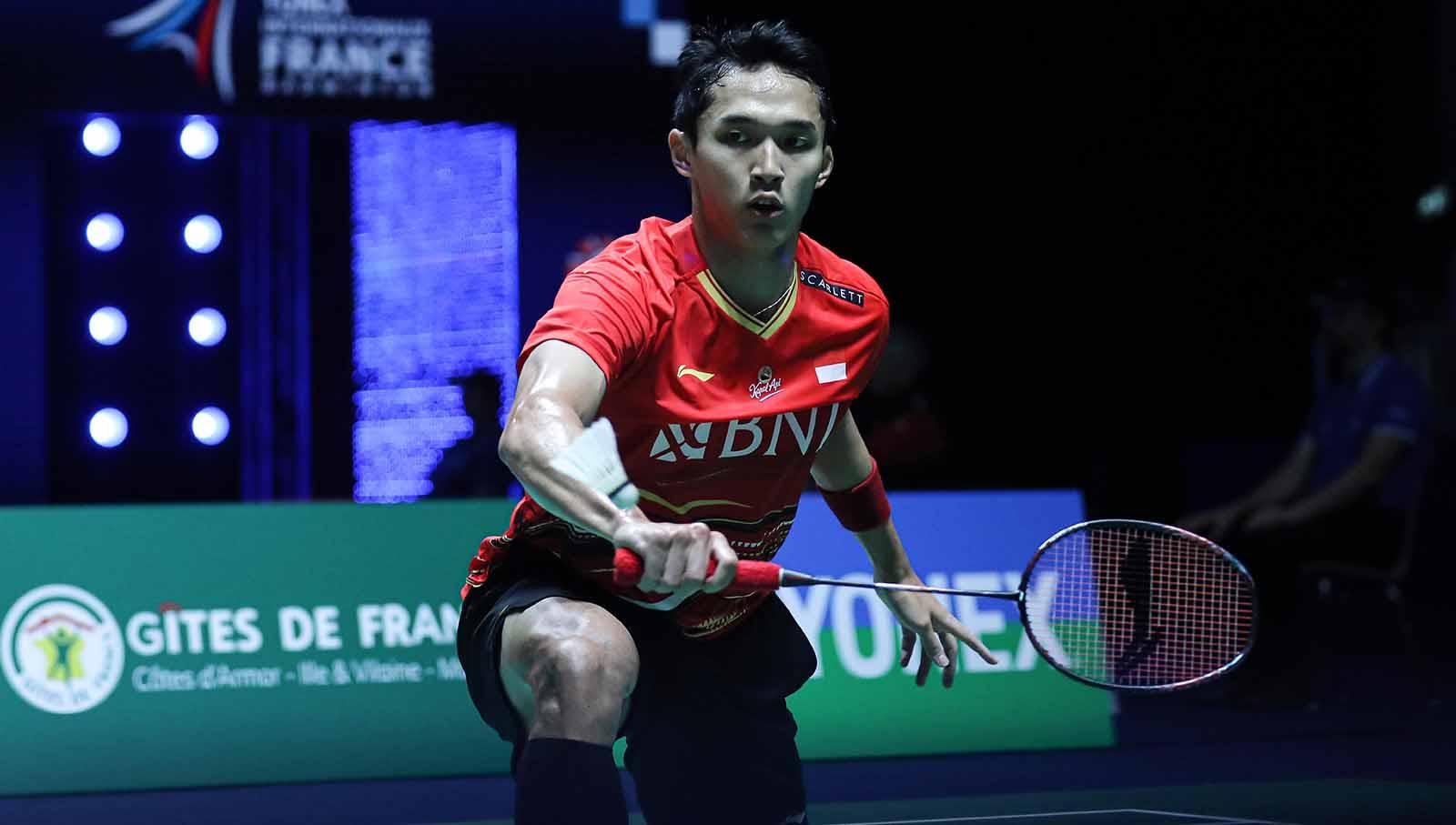 Tunggal putra Indonesia, Jonatan Christie lolos ke final French Open 2023. Foto: PBSI. - INDOSPORT
