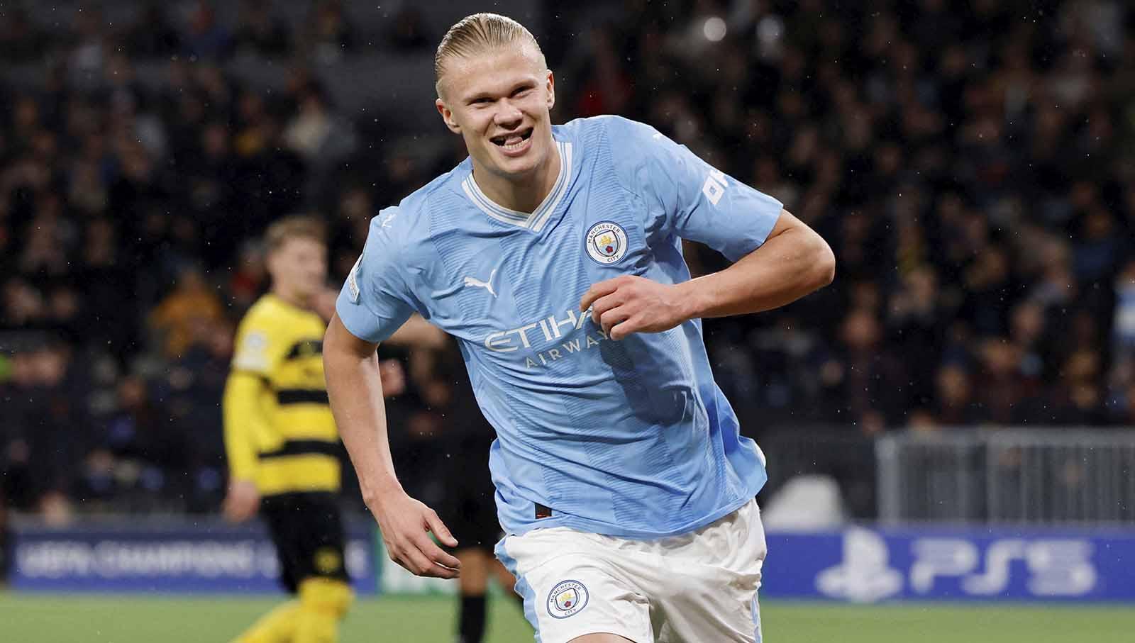 Terdapat enam klub yang berpeluang menjadi pilihan Erling Haaland jika Manchester City resmi terdegradasi. (Foto: REUTERS/Stefan Wermuth)