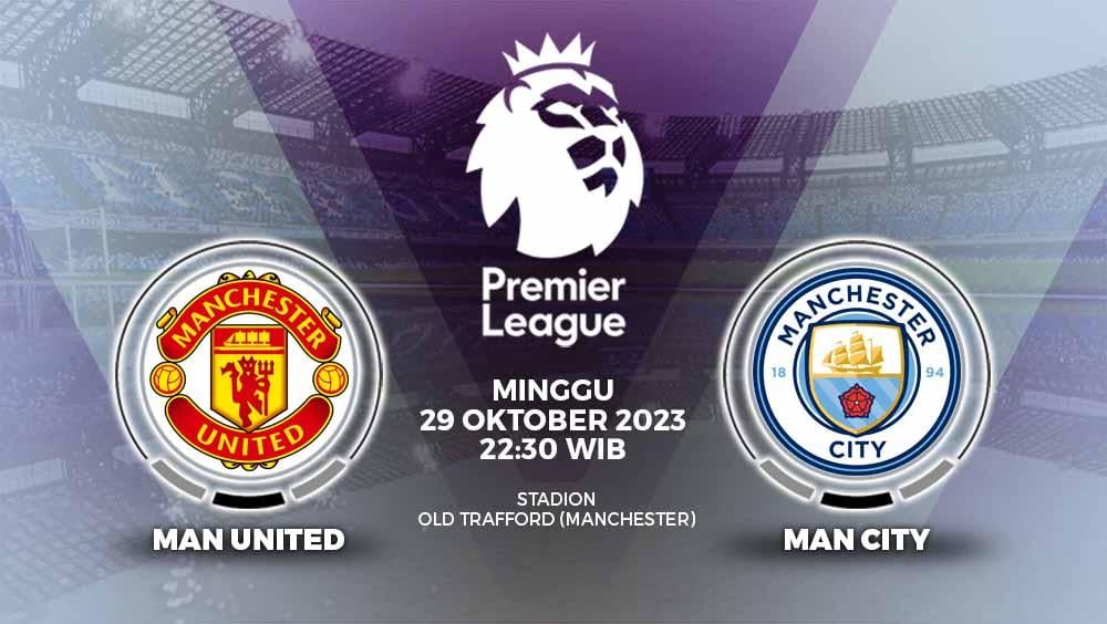 Prediksi pertandingan antara Manchester United vs Manchester City (Liga Inggris). - INDOSPORT