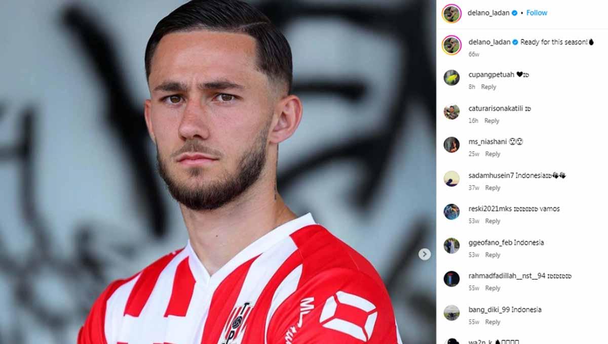 Delano Ladan membuat gempar ketika ia 'tertangkap' memohon pada ketua umum PSSI, Erick Thohir, untuk membaca direct message (DM) di unggahan sang pejabat. (Foto: Instagram@delano_ladan)