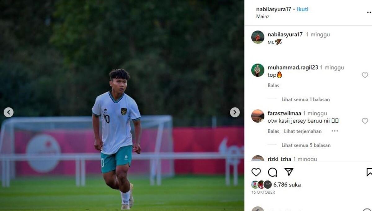 Setidaknya ada tiga pemain Timnas Indonesia U-17 yang lolos ke Piala Dunia U-17 tetapi belum mempunyai klub, salah satunya striker gacor jebolan Eropa. (Foto: IG @nabilasyura17) - INDOSPORT