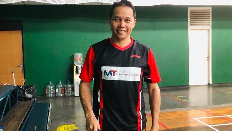 Indonesia memastikan memborong 9 medali emas dari turnamen Badminton Asia Senior Open 2023, di antaranya diraih Marleve Mainaky dan Tri Kusharjanto. - INDOSPORT