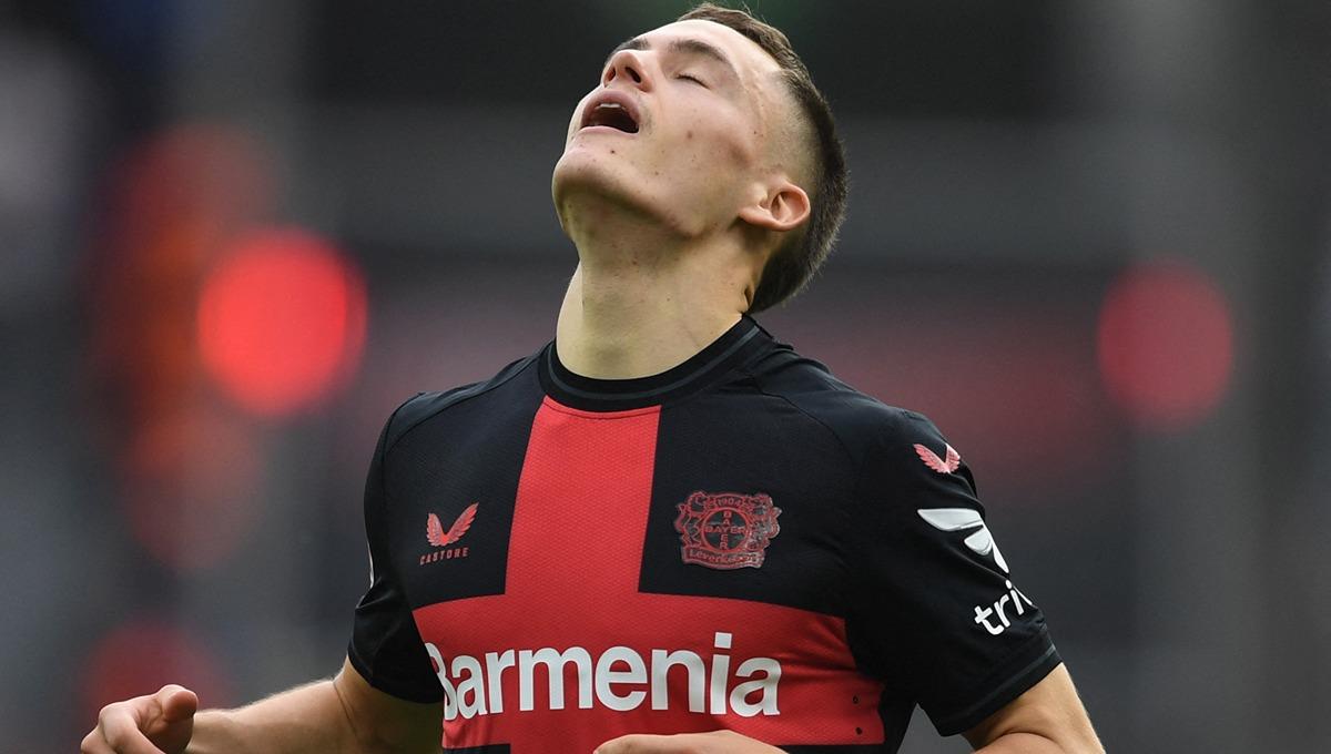 Bayer Leverkusen tidak gubris tawaran fantastis raksasa Liga Inggris, Liverpool, untuk menebus Florian Wirtz di bursa transfer 2024 nanti. (Foto: REUTERS/Edith Geuppert)